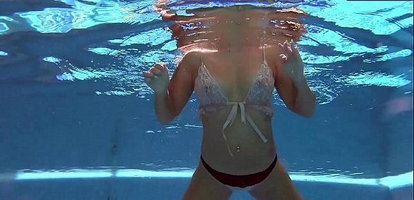  Puzan Bruhova fat teen in the pool